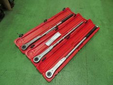3x Britool torque wrenches - AS SPARES OR REPAIRS