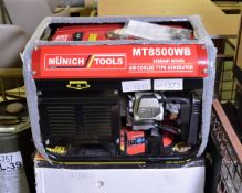Munich tools MT8500WB air cooled generator - 6.0kW - petrol