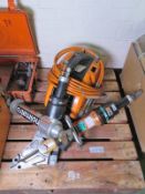 Holmatro hydraulic cutting set - TPU 15 power pack, ram, cutter