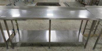 Stainless Steel Bench Catering W 2000mm x D 650mm x H 960mm