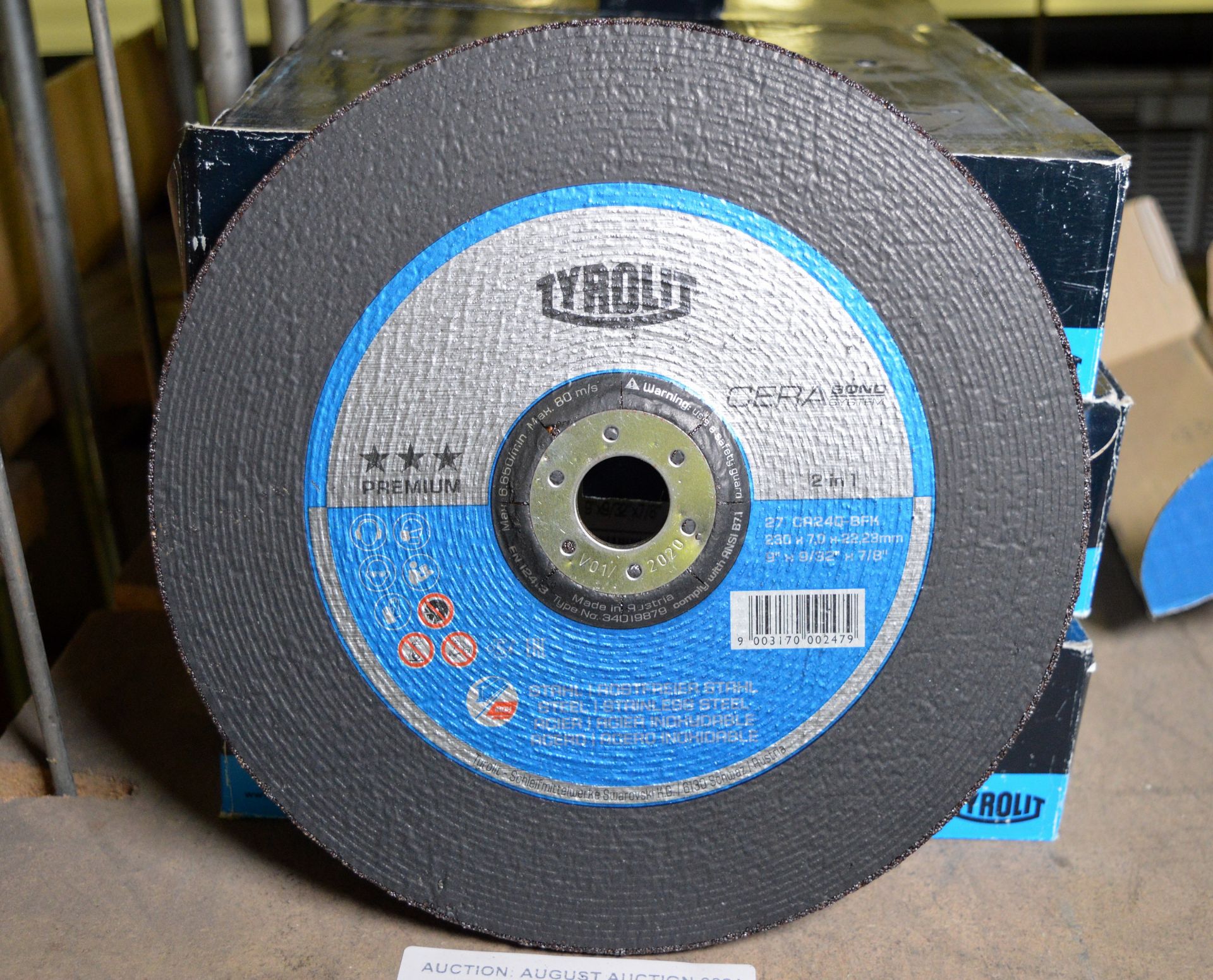 Cera cutting discs 230 x 7.0 x 22.23mm - 27 CA24Q-BFK - Image 3 of 4