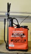 Orange Backpack 12ltr Sprayer With Pump Handle