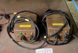 2x Dytechna Clansman battery chargers