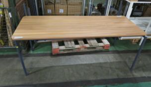 3x Metal Frame Tables - L1850mm x W690 x H730mm