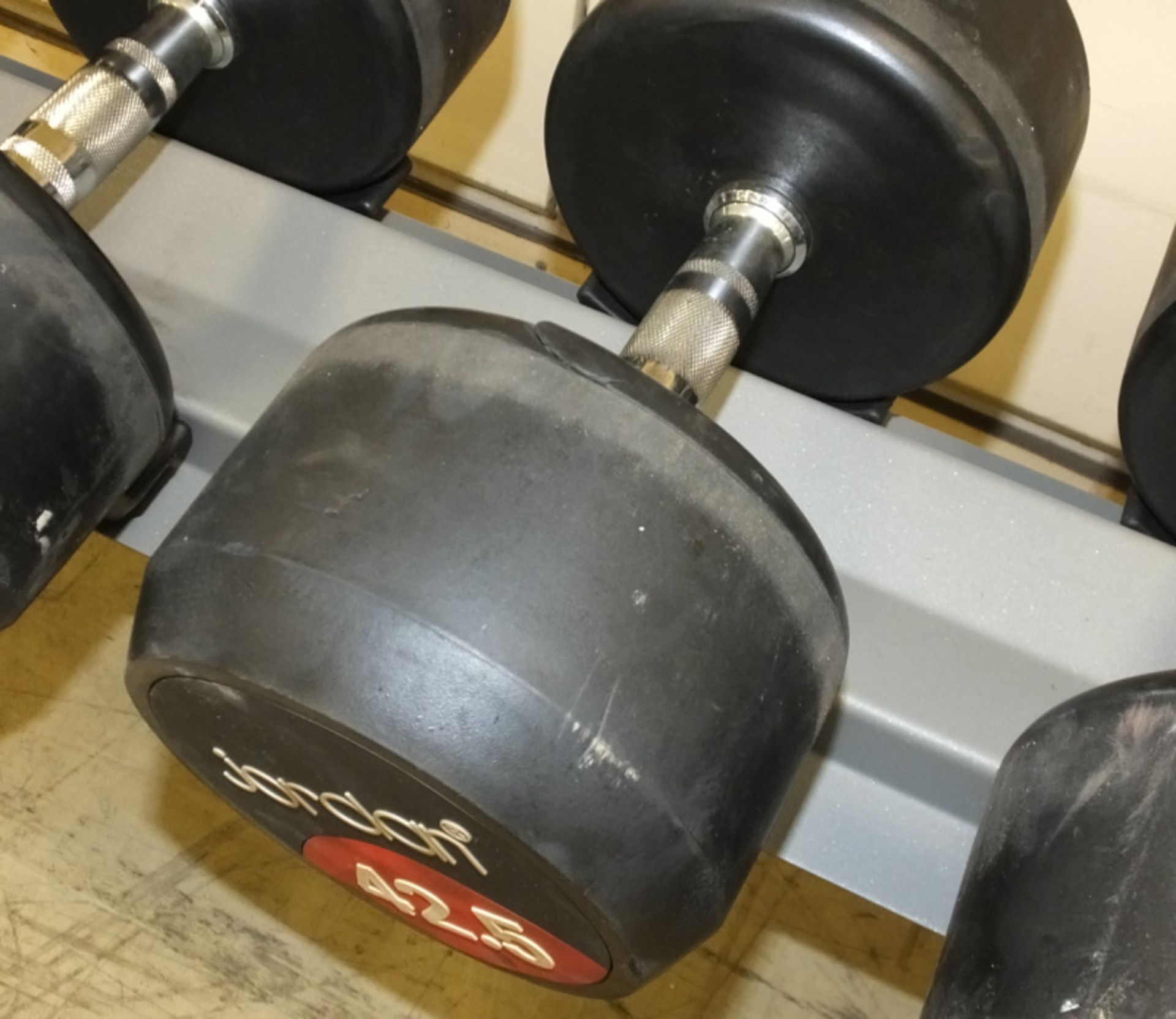 Jordan 10 pair/2 Tier Dumbbell Rack - L2500 x D555 x H810mm with Jordan Dumbbells (Pair of - Image 7 of 9