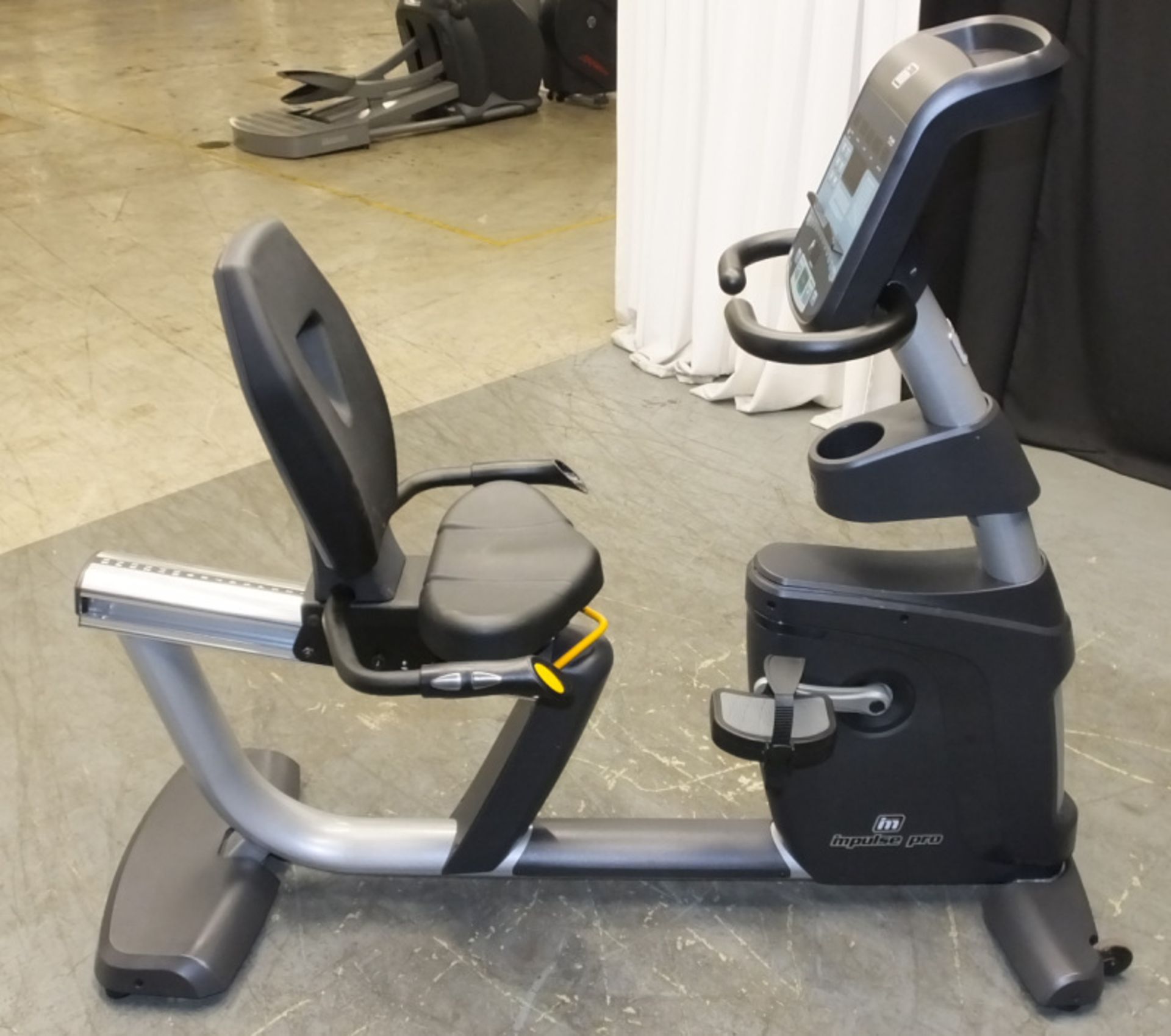 Impulse Pro SB Recumbent Exercise Bike with Polar Heart rate technology - Image 2 of 10