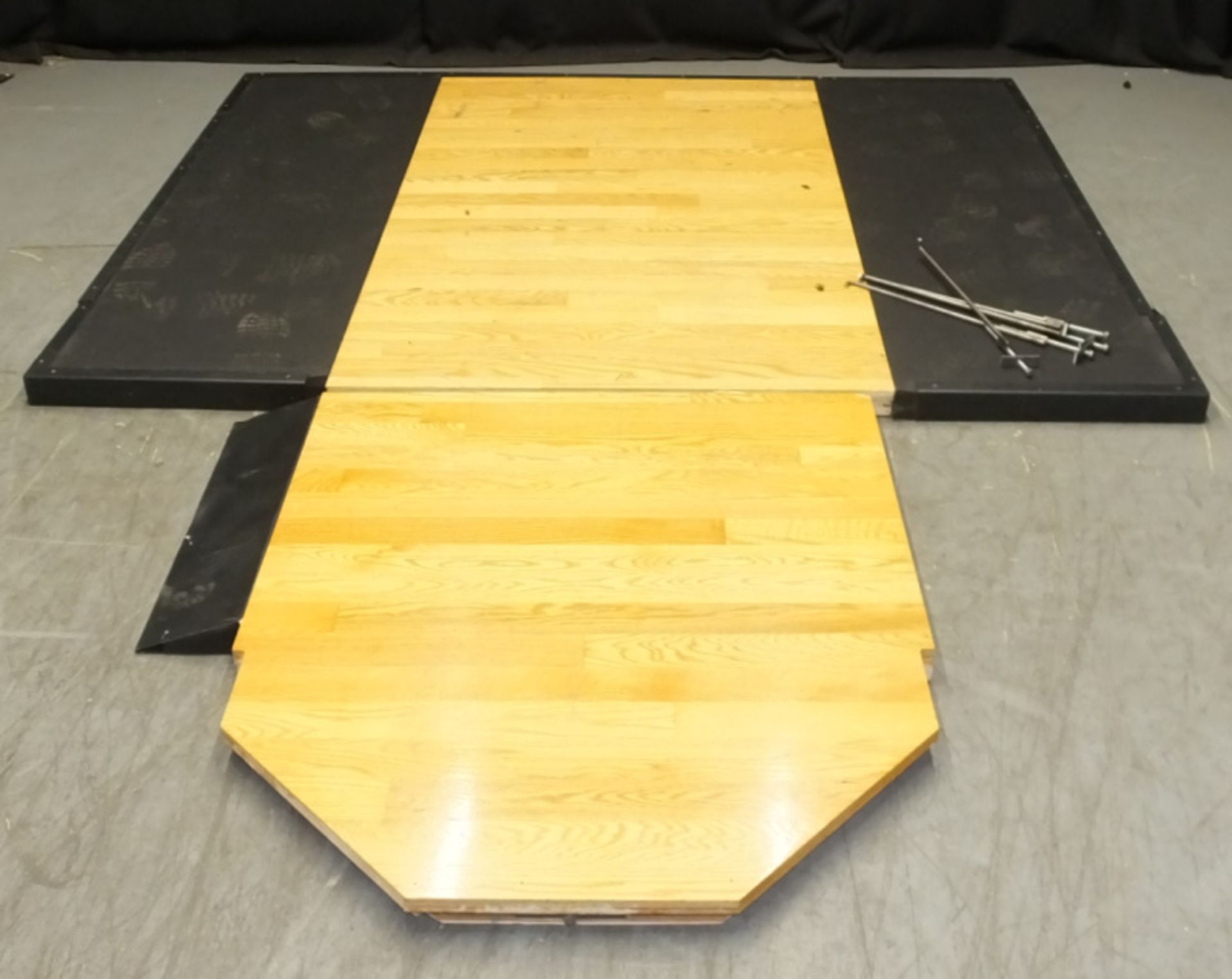 Wooden Gym Flooring with metal frame - L2350 x D3115mm