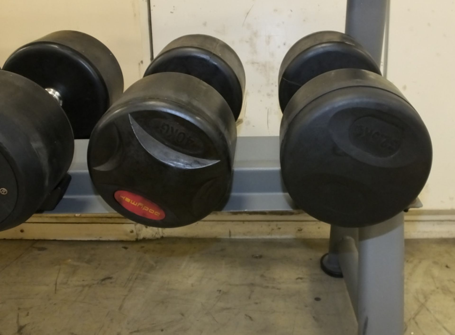 Jordan 10 pair/2 Tier Dumbbell Rack - L2500 x D555 x H810mm with Jordan Dumbbells (Pair of - Image 4 of 9