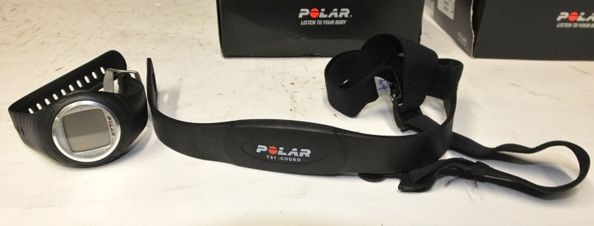 2x Polar F4 Fitness Heart Rate Monitors with Polar Heart Rate Chest Sensors - Image 2 of 5