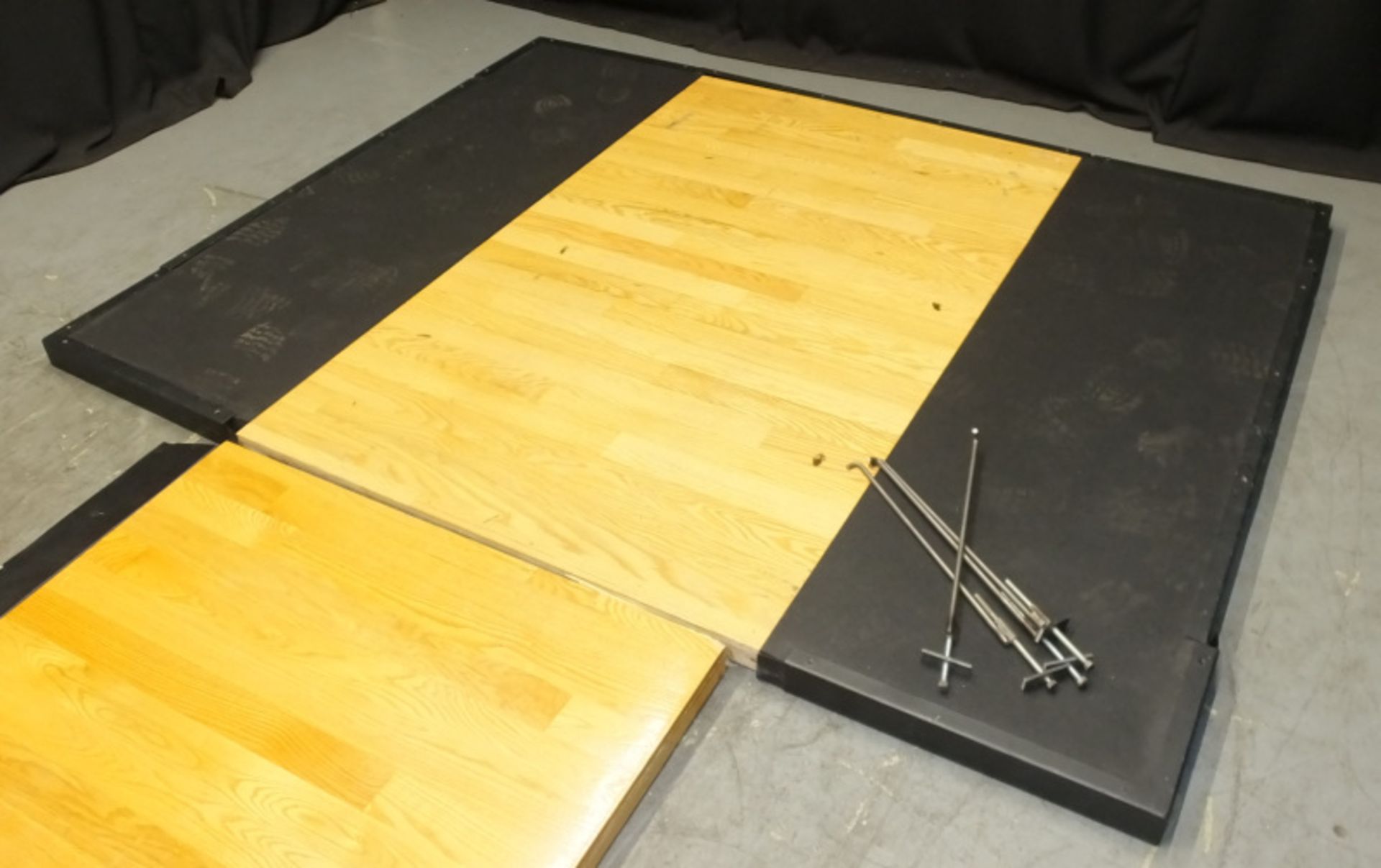 Wooden Gym Flooring with metal frame - L2350 x D3115mm - Image 2 of 9