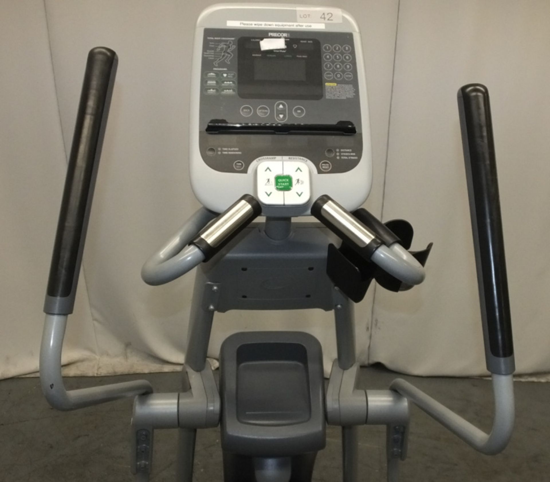 Precor EFX 576i Elliptical Cross Trainer - Left arm section loose, please see pictures for - Image 5 of 13