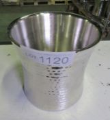 3x Stainless Steel Ice Buckets - W 200mm x D 200mm x H 210mm