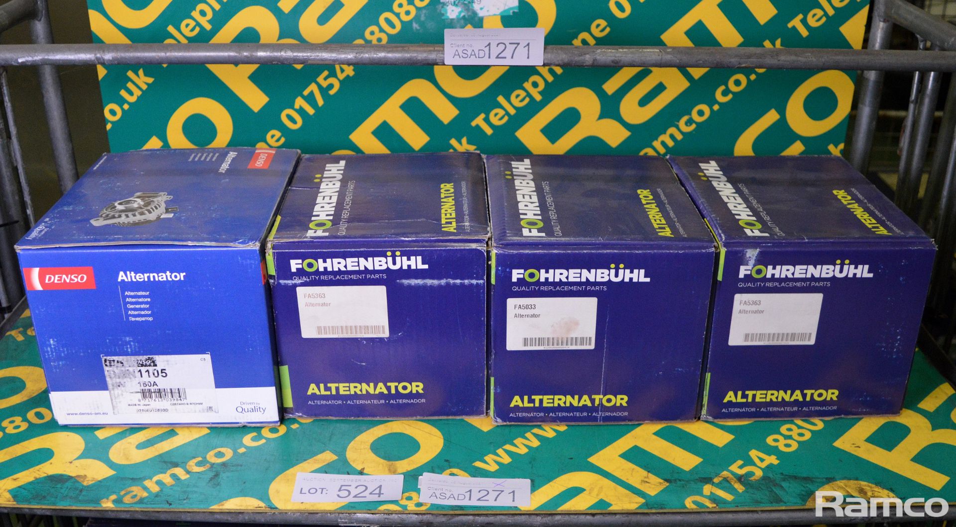 4x Alternators - 1x Denso & 3x Fohrenbuhl - please check pictures for models
