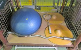 Sports Equipment - Bosu Balance Trainers, Head Badminton Racket, Weight Bar