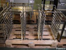 3x Rational Mobile oven racks - type 101