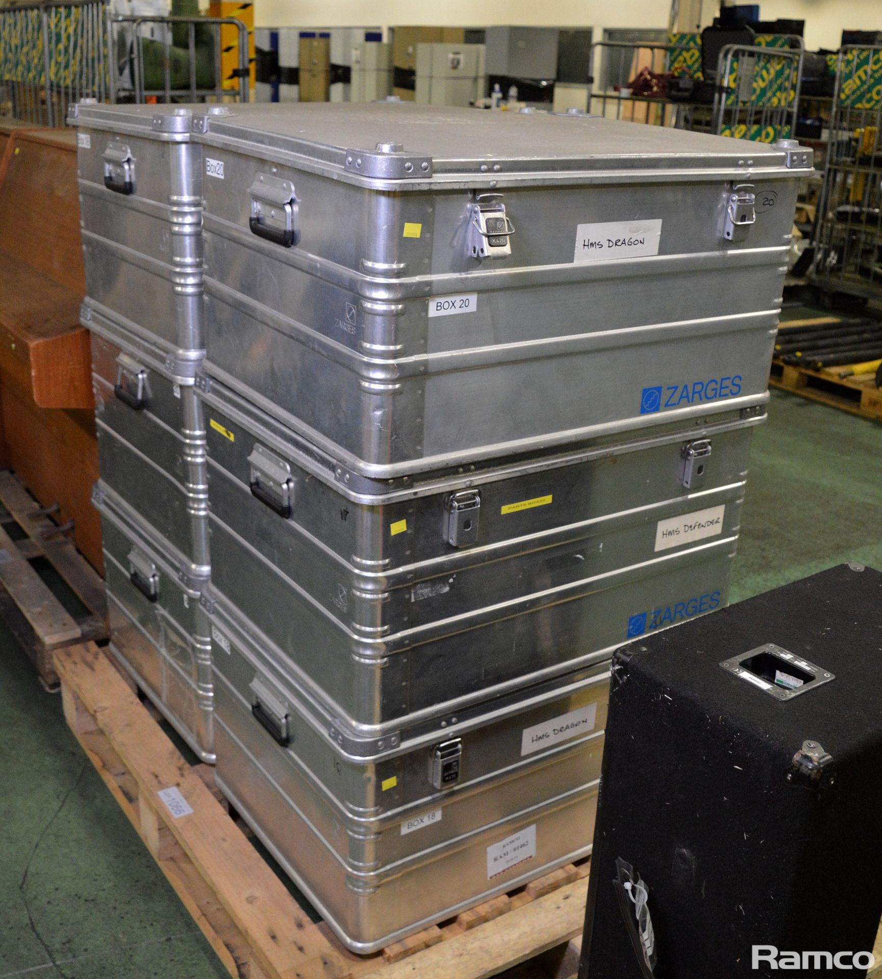 6x Zarges Aluminium Storage Cases - L 790mm x W 590mm x H 410mm - Image 2 of 3