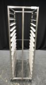 15 Tier Stainless Steel Trolley Tray Rack - L515 x D815 x H1690mm