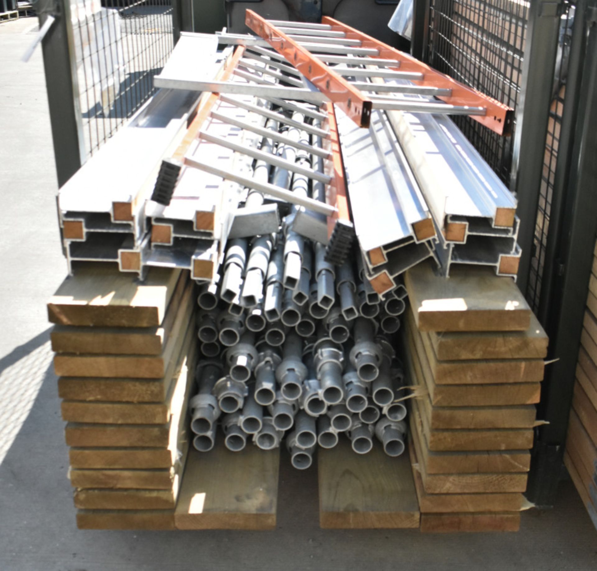 Scaffolding Tower K Packs - Please see pictures for quantities of boards, poles, ladders and access. - Image 2 of 11