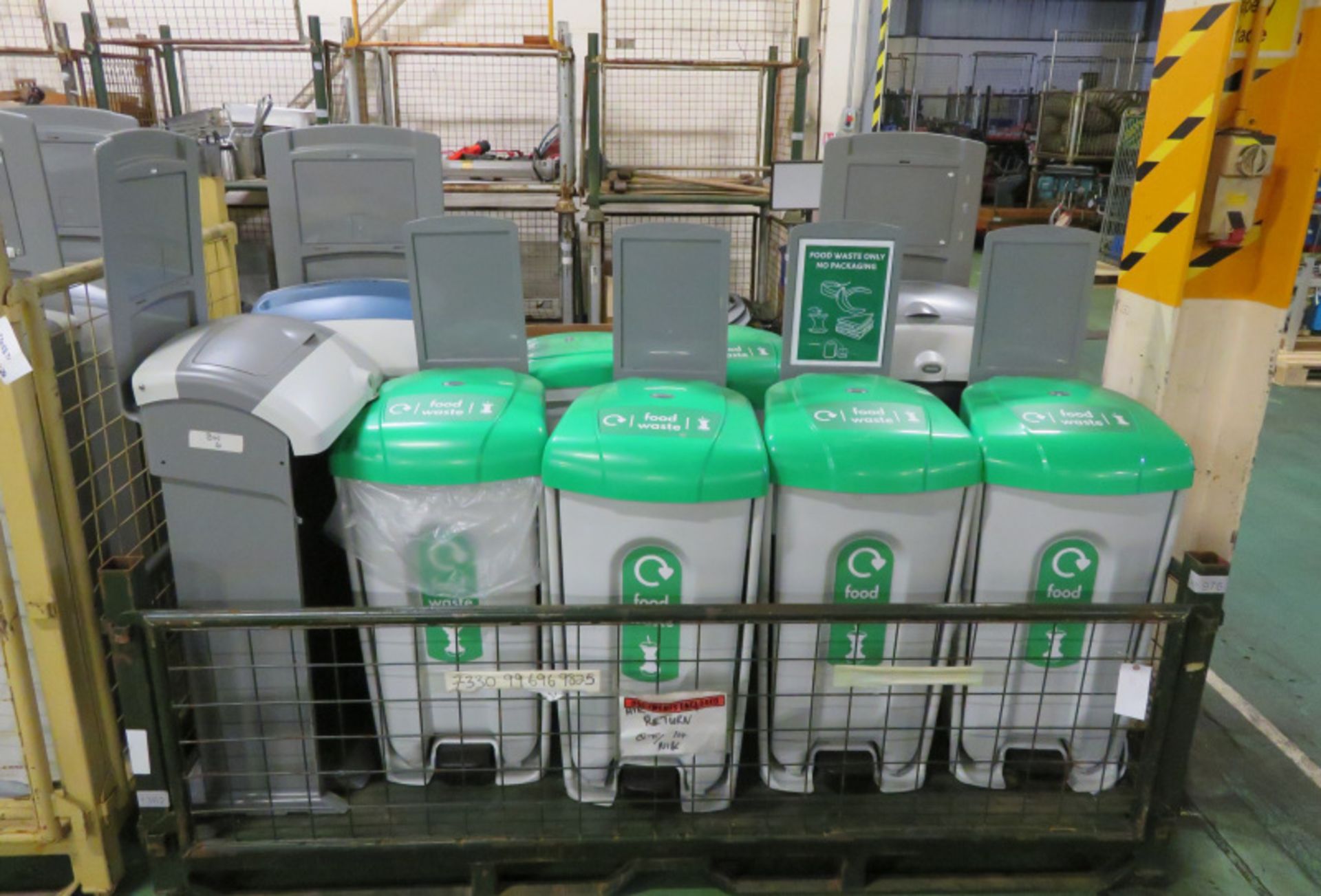 9x Recycling Waste Bins