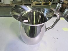 4x 3Qt Stainless Steel Bell Pitchers with Ice Guard