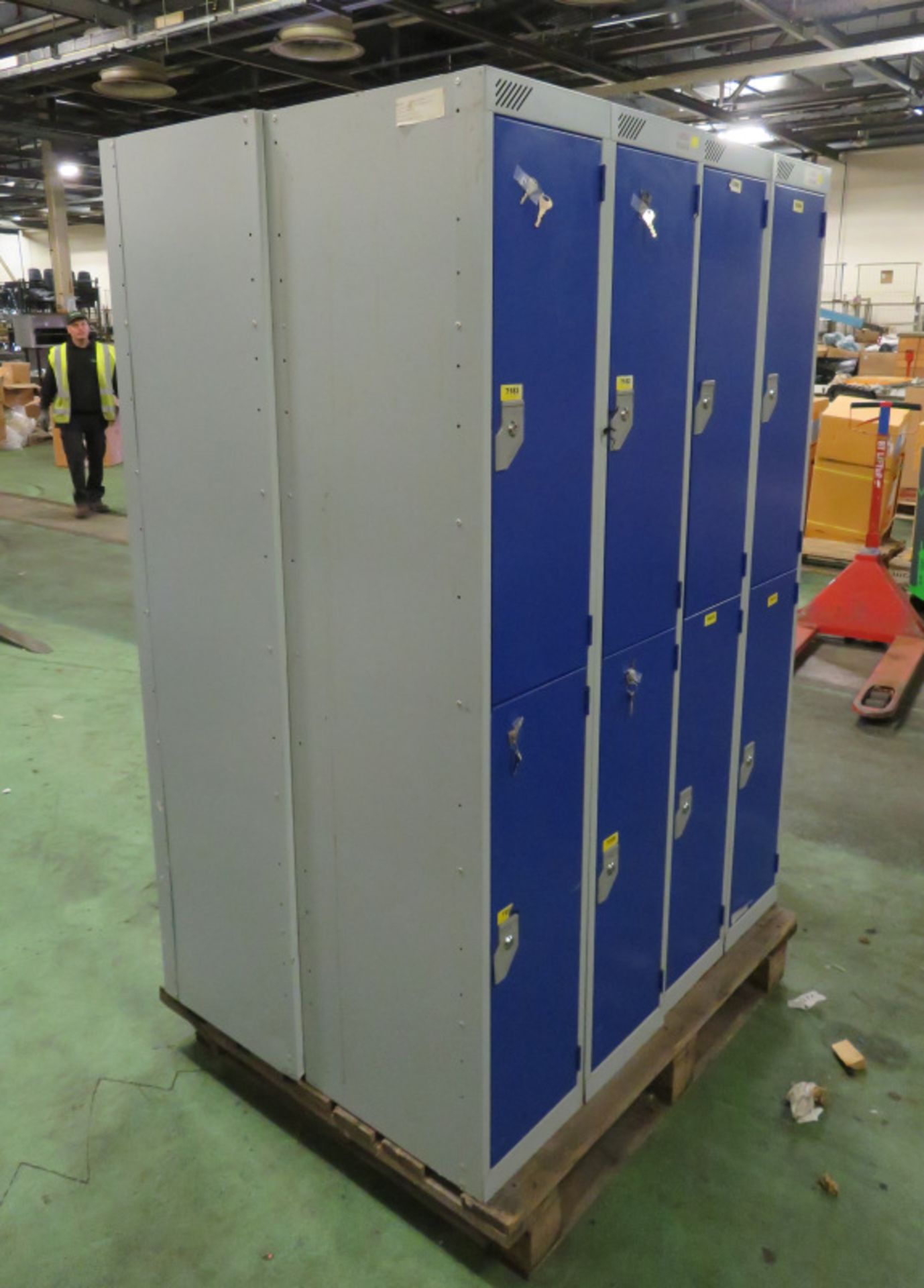 4x 4-Compartment Lockers - L600 x W450 x H1780mm - Image 5 of 5