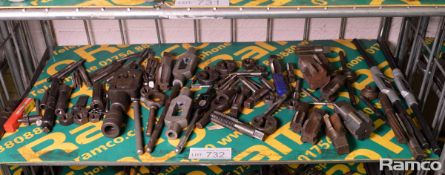 Various sizes taps / die & reamers