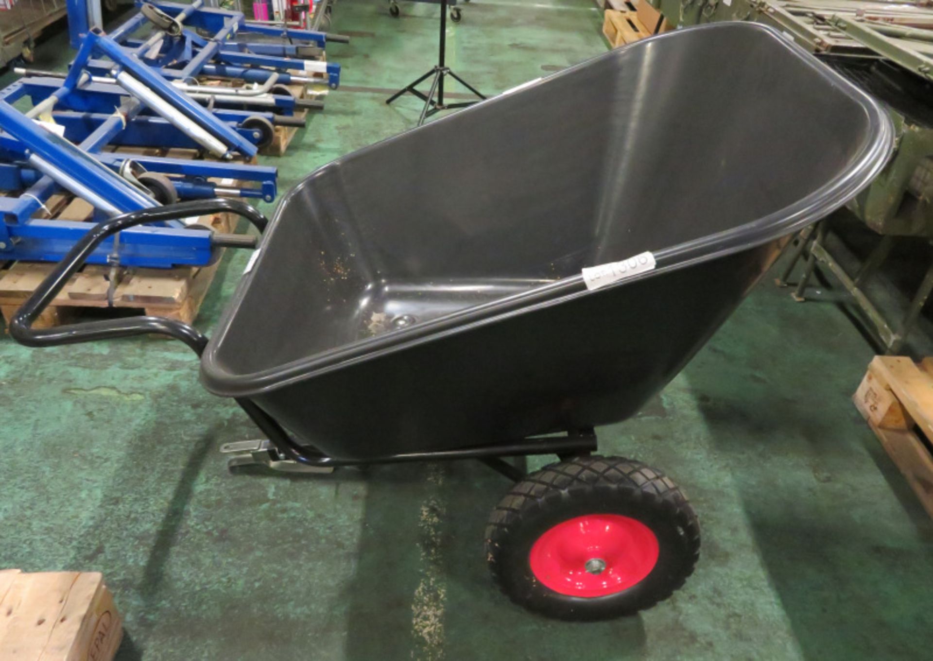 Large towable garden wheelbarrow