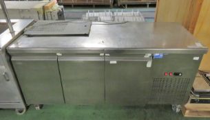 Interlevin 3 door under counter refrigerator - L2-1755 - 2012 - W1760mm x D700mm x H860mm