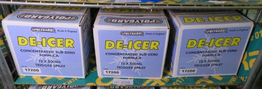 Polygard De-Icer - 3x Boxes - 12x 500ml spray bottles per box