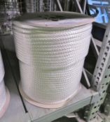 White Poly Fibrous Rope 220m x 9mm - NSN 4020-99-120-8692 - weight 12kg