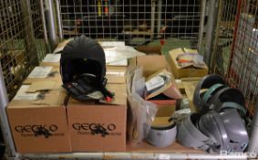 PPE Protective Equipment - Visors, Goggles, 8x Gecko MK11 open face marine safety helmets