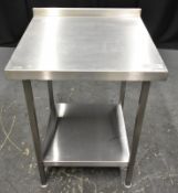 Stainless Steel Preparation Table - L700 x D700 x H935mm