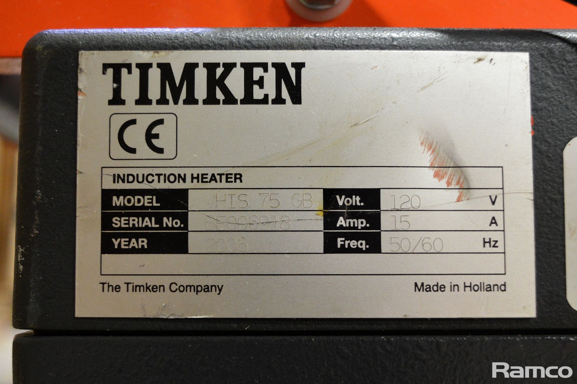 Kollmann Pipe And Drain Cleaning Equipment & Timken VHIS 75 GB Induction Heater Unit - 110v - Image 5 of 5