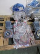 Movefit valve control unit with SEW Eurodrive motor SAF47 DRS71S4/ASB4 0.37kW