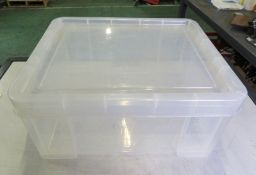 Clear Plastic Box - 21 Litre