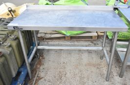 Stainless steel catering table - 1200mm x 600mm x 840mm