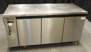 Moffatt 3 door refrigerated under counter fridge - model HCFR-3DR - 230V - serial 18020316