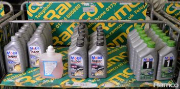 Mobil Super engine oil - 11x 3000 5W-30, 13x 2000 10W-40, 12x 1 ESP Formula 5W-30