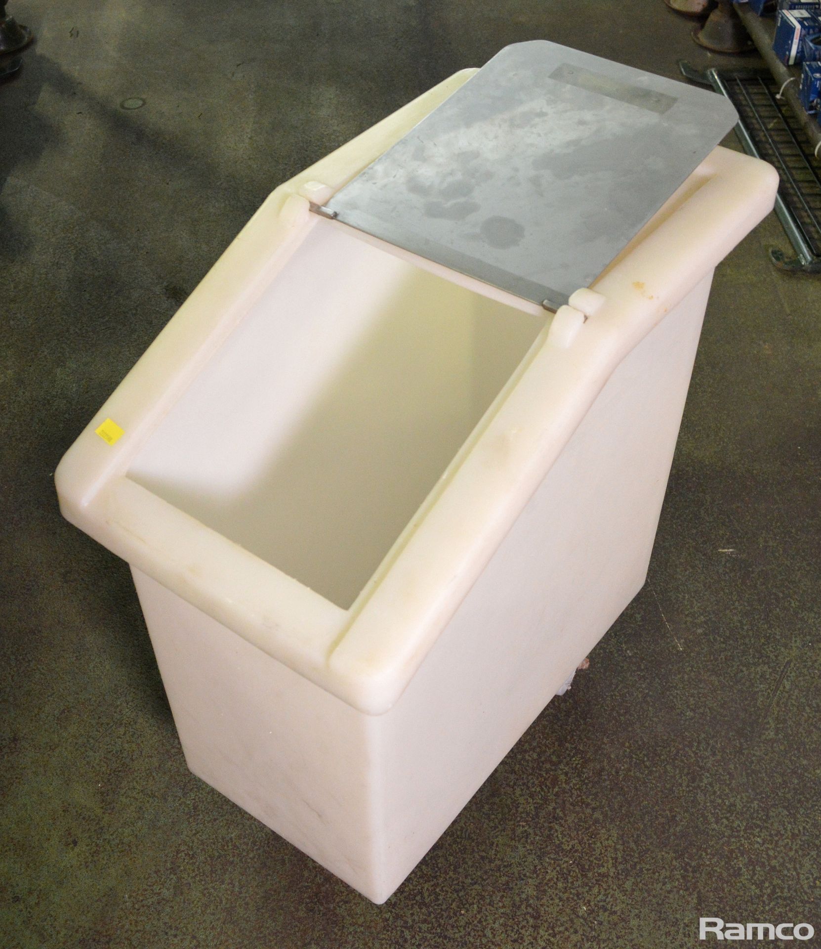 6 wheeled flour bin - W360mm x D600mm x H700mm - Image 2 of 2