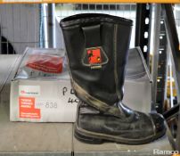 Tuffking - used fire fighter boots - size 7