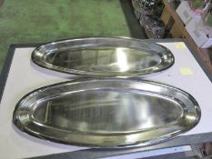 Stainless Steel 24 Inch Oval Plate 20 Per Box