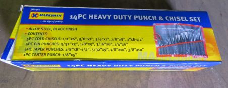 Marksman 14pc Heavy Duty Punch & Chisel Set