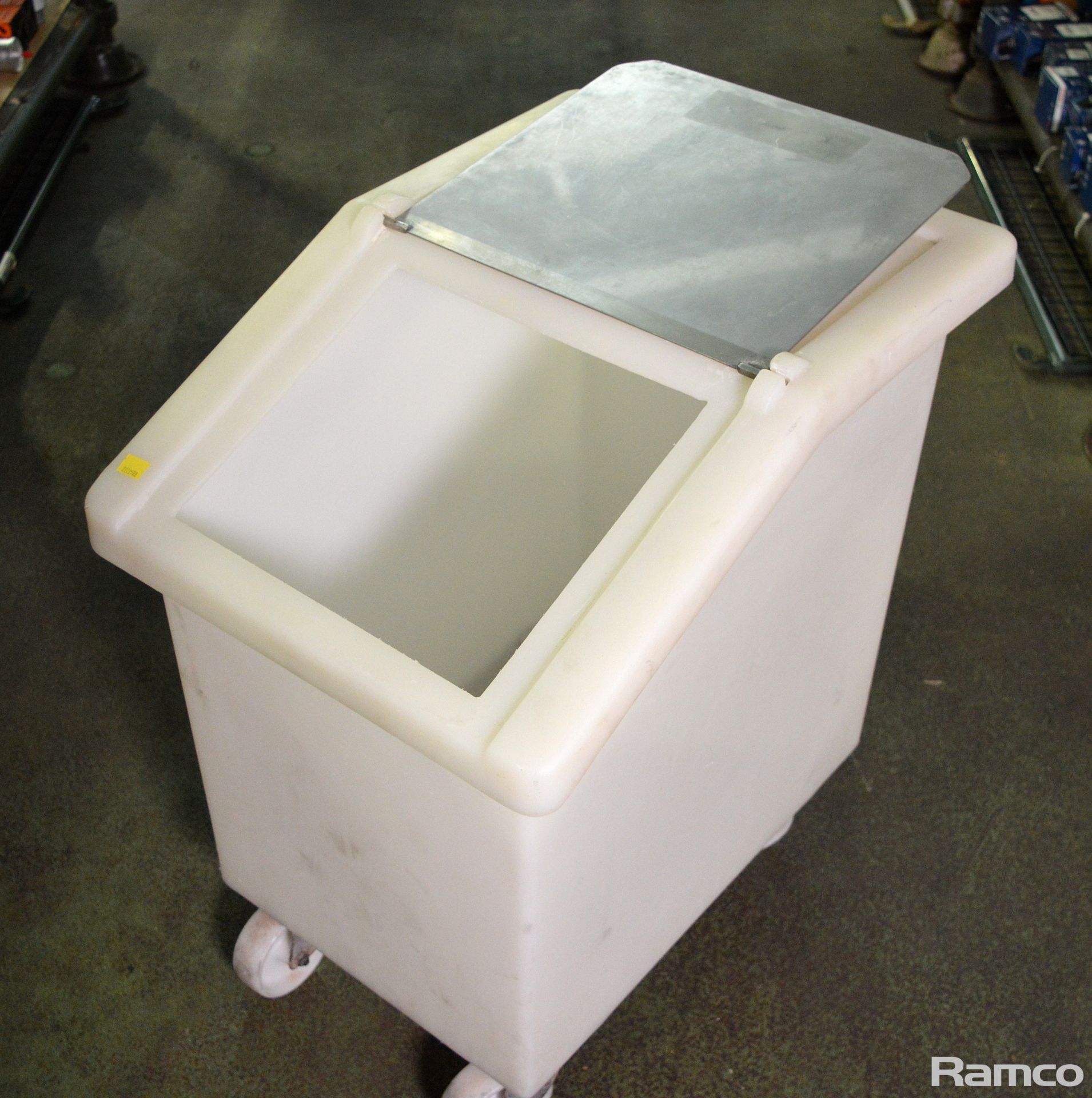 5 wheeled flour bin - W360mm x D600mm x H700mm - Image 2 of 2