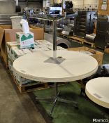 Circular Desk with Cable Port - Diameter 1200mm x H 760mm