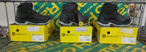 3x Pairs of Amblers Safety Boots - EU39 / UK6