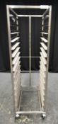 15 Tier Stainless Steel Trolley Tray Rack - L515 x D815 x H1690mm