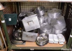 Pots & Pans, serving dishes, lids