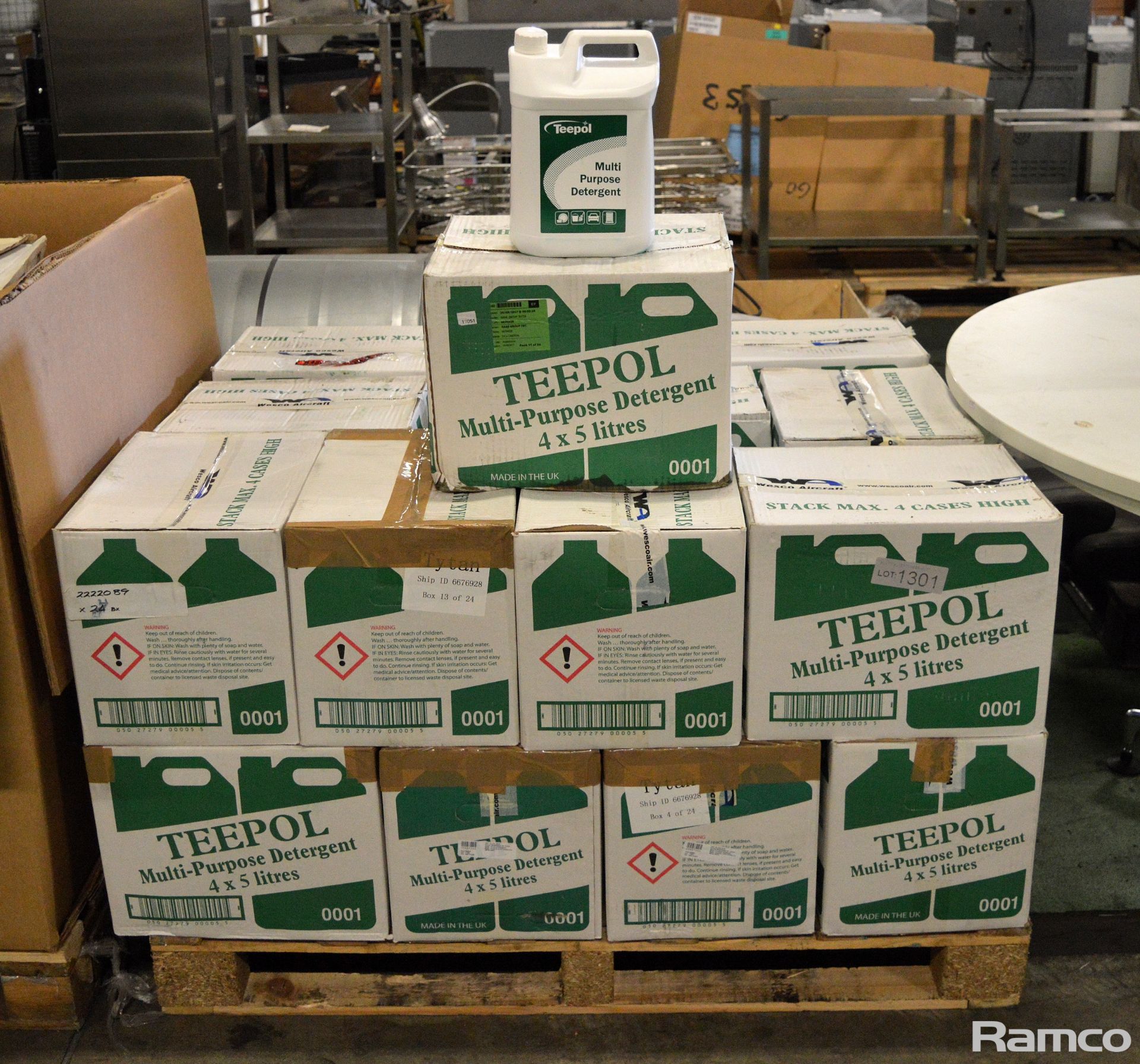 Teepol Multipurpose Detergent - 4x 5ltr Per Box - 21 boxes