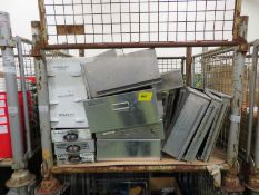 13x Various Sized Metal Drawers