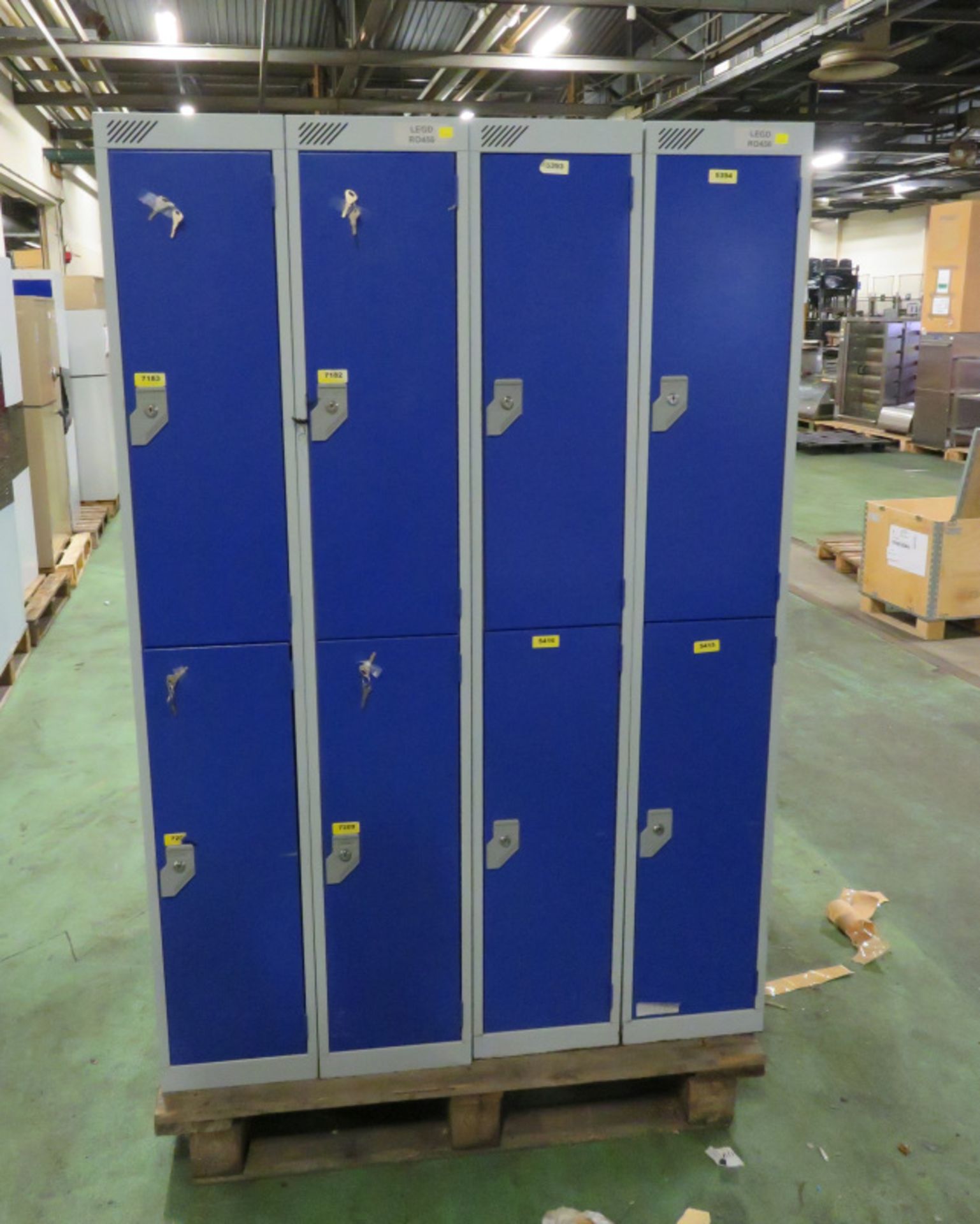 4x 4-Compartment Lockers - L600 x W450 x H1780mm - Image 4 of 5